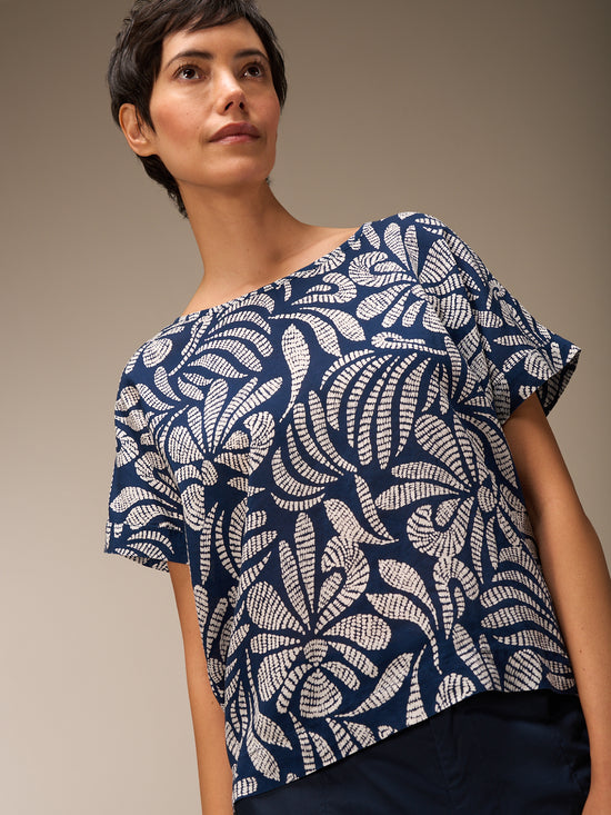 blouse à col rond