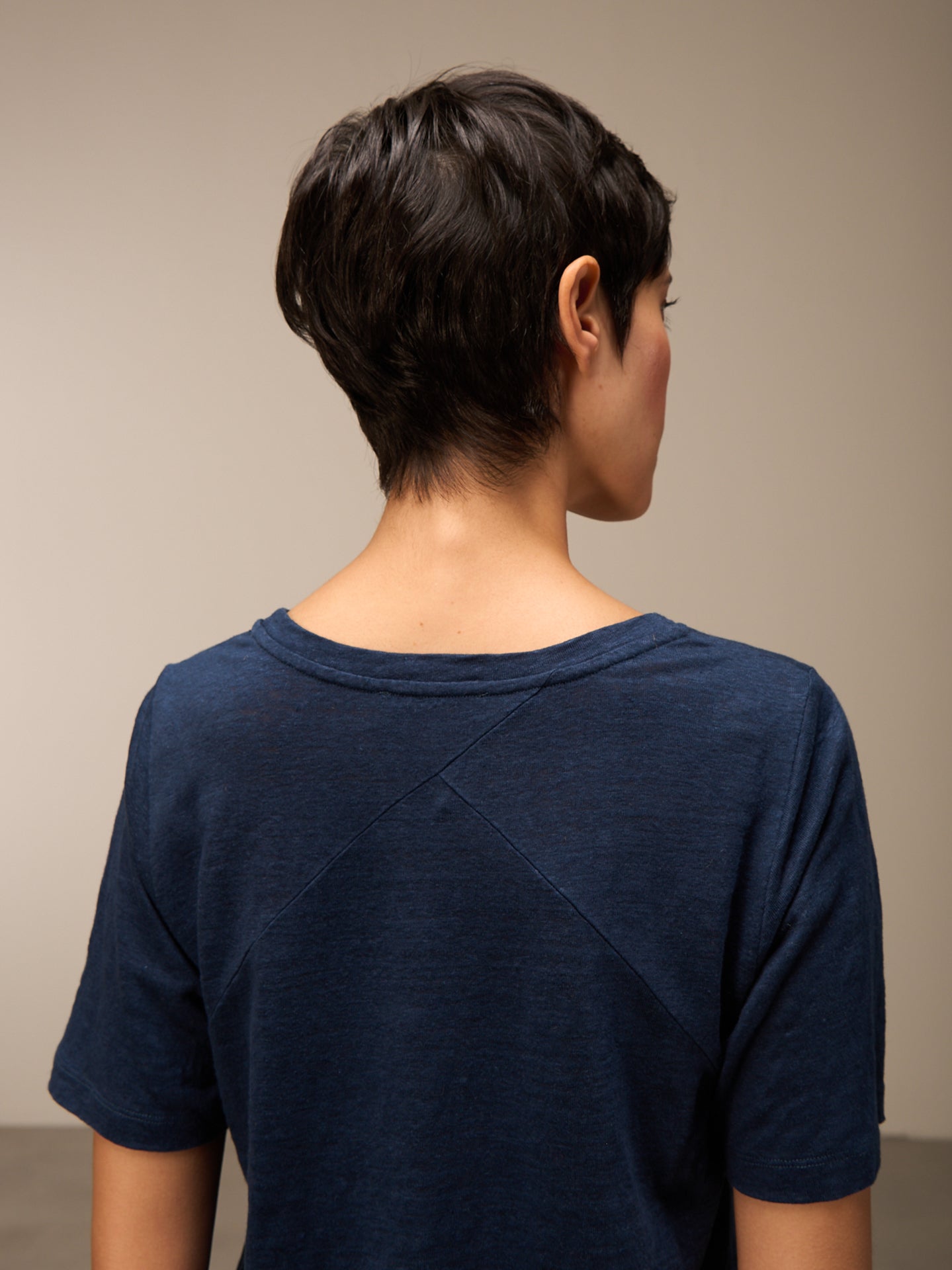 Shirt with V-neck