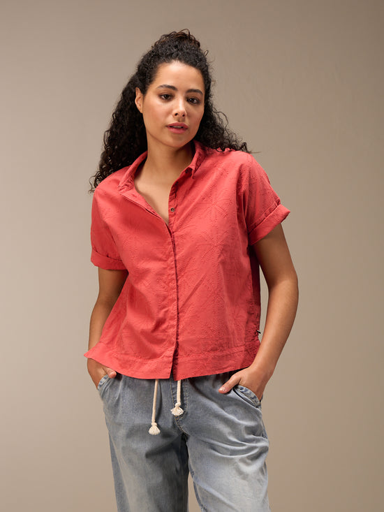 Bluse mit Stickerei