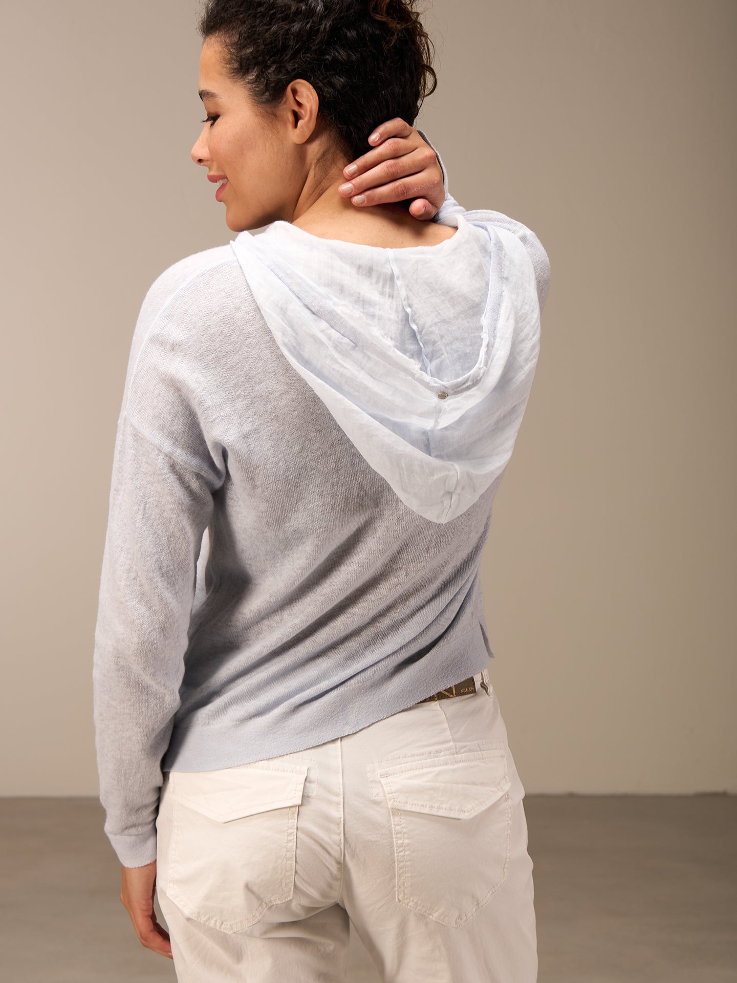 Hooded cardigan