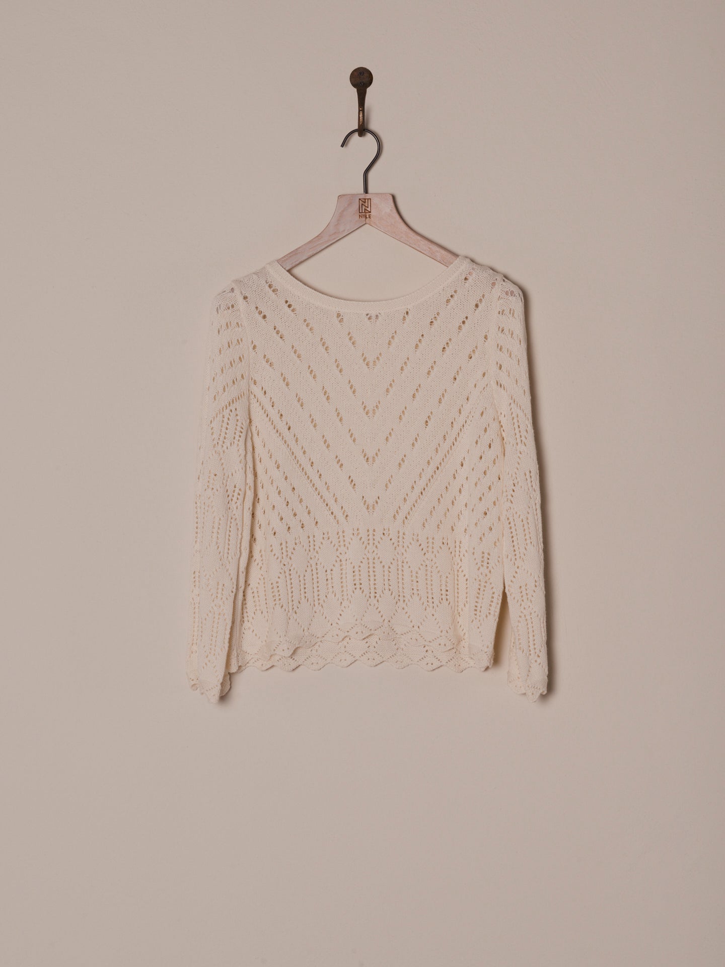 pull en mailles ajourée