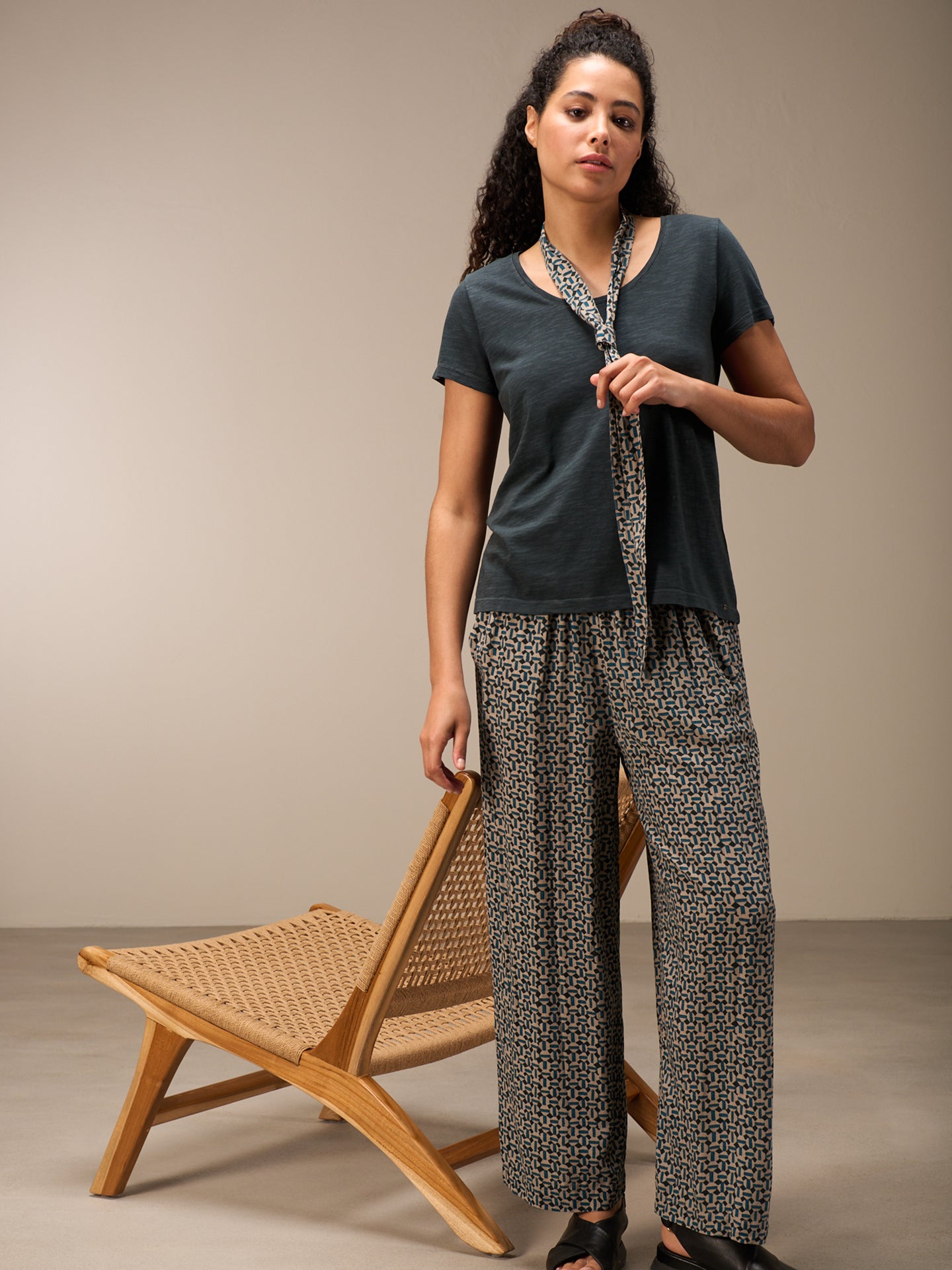Pantaloni con stampa