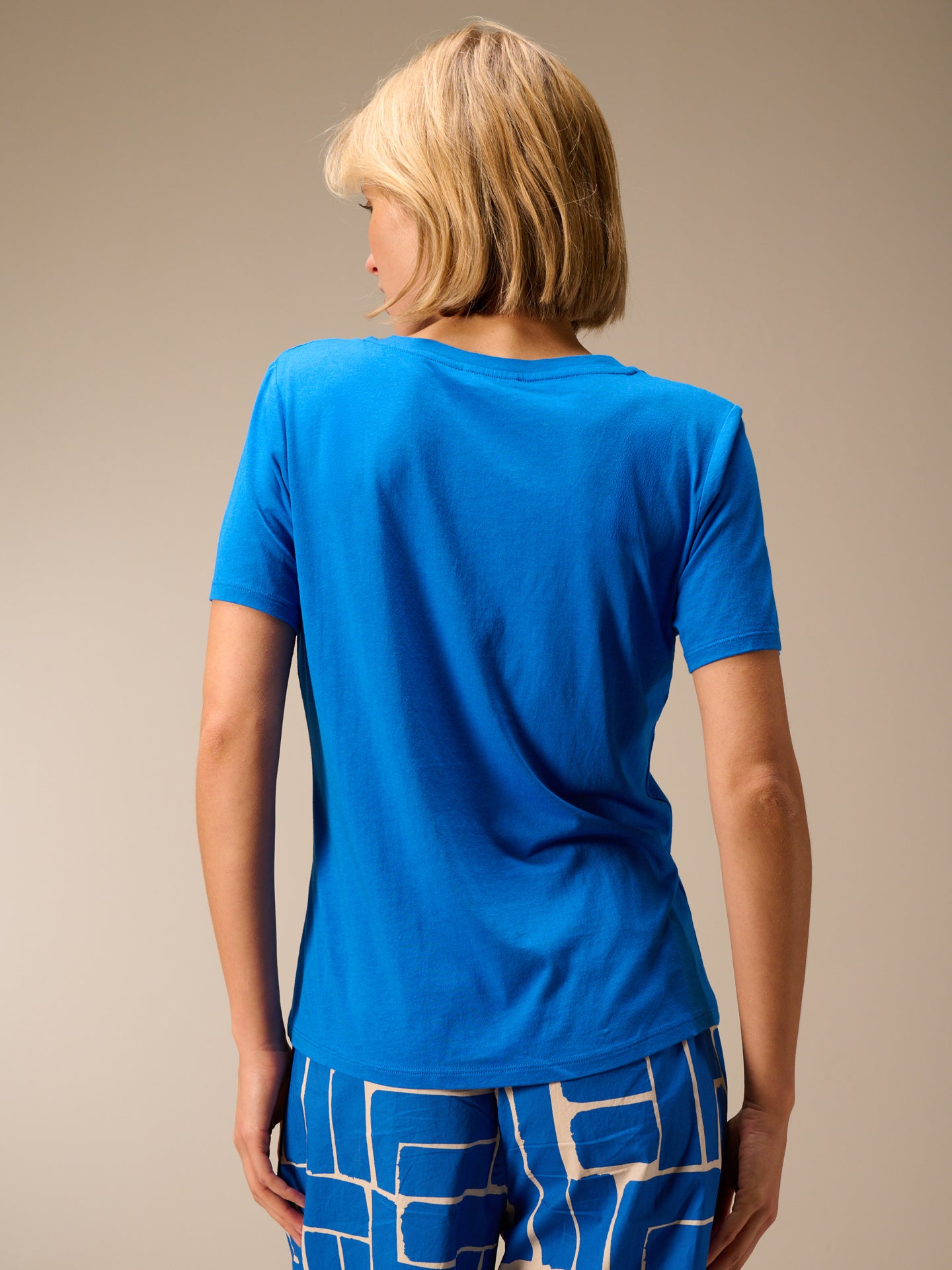 Shirt with V-neck