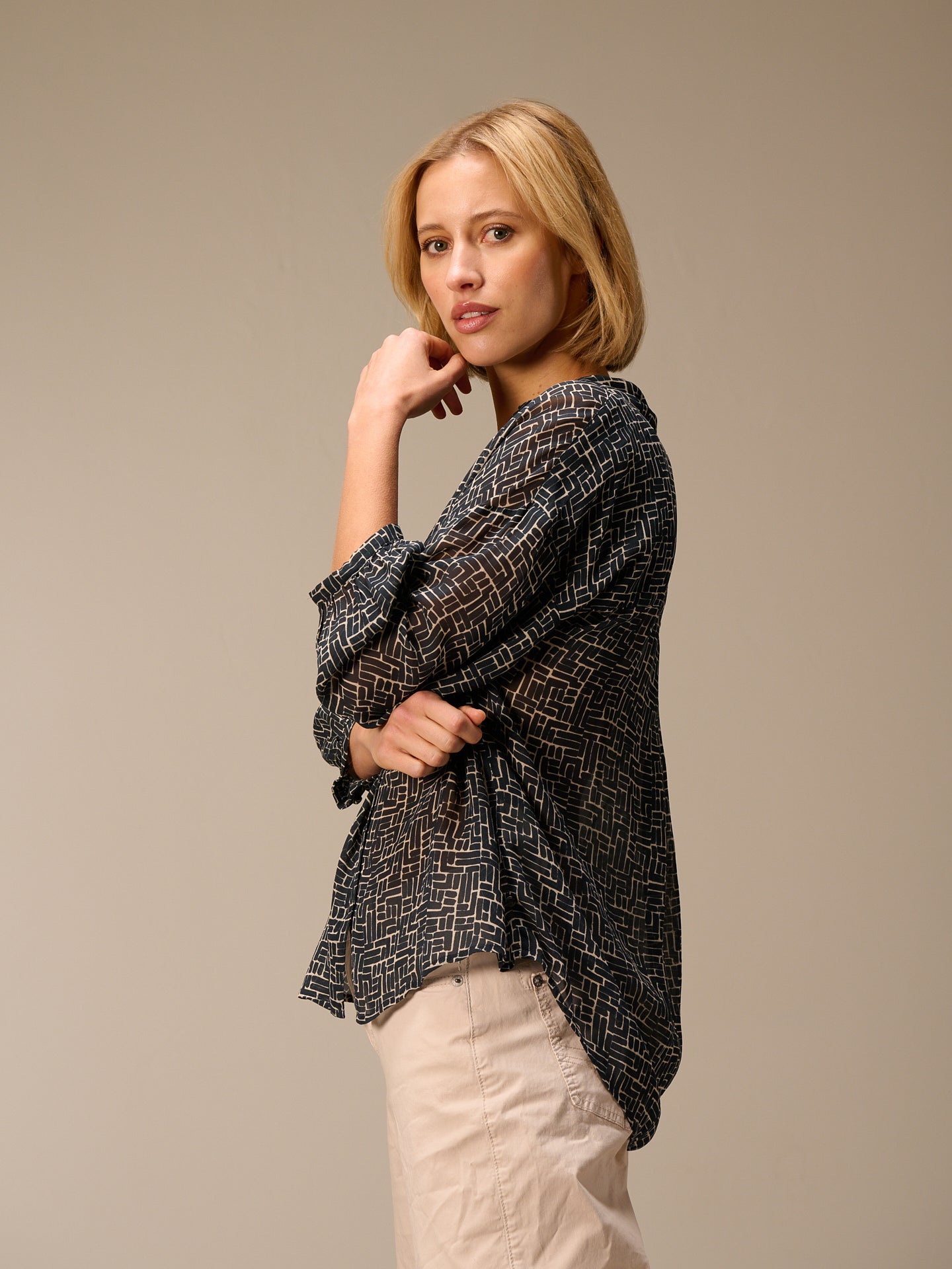 Bluse mit Druck