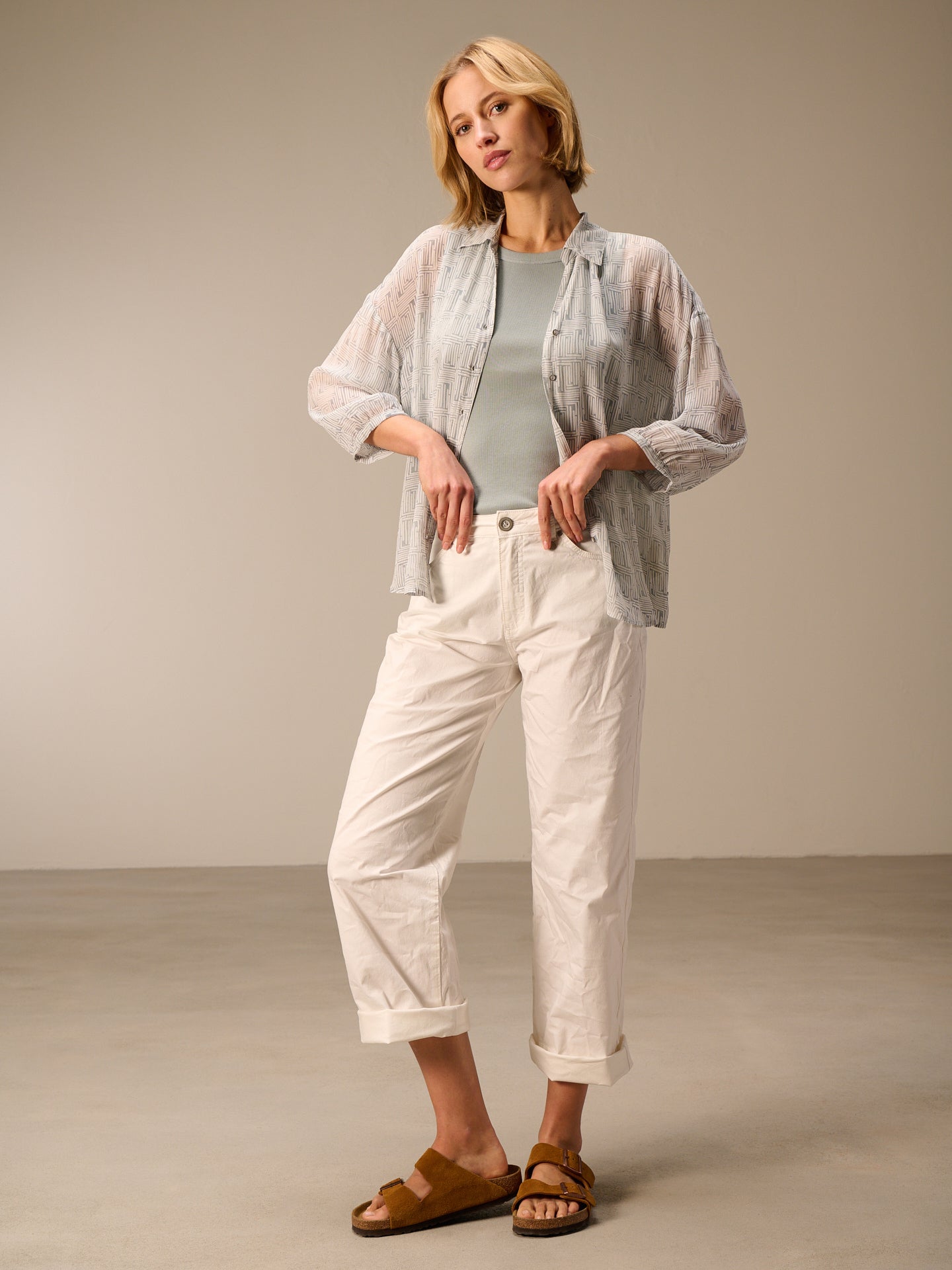 Bluse mit Druck