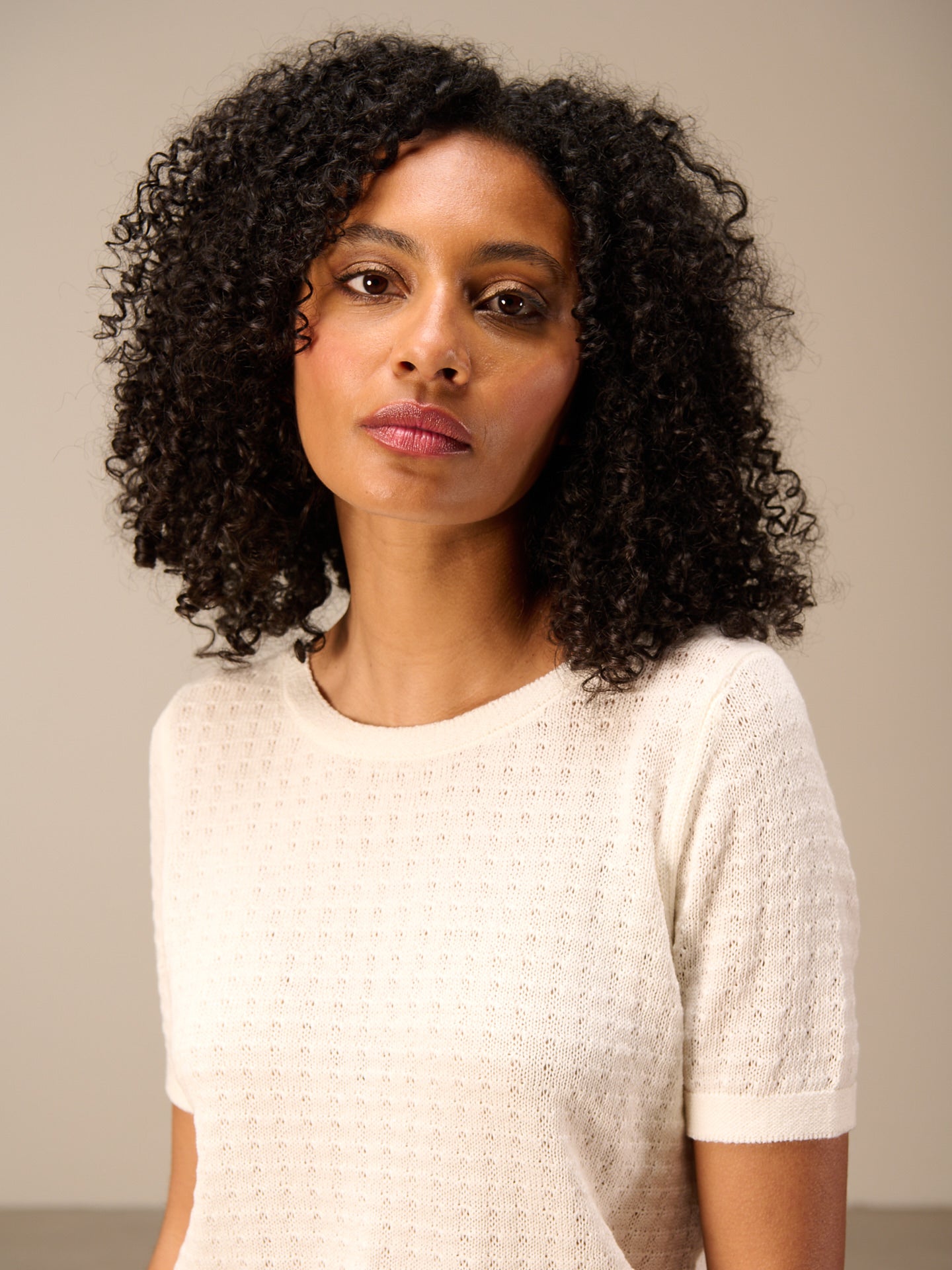 Knitted sweater with pattern