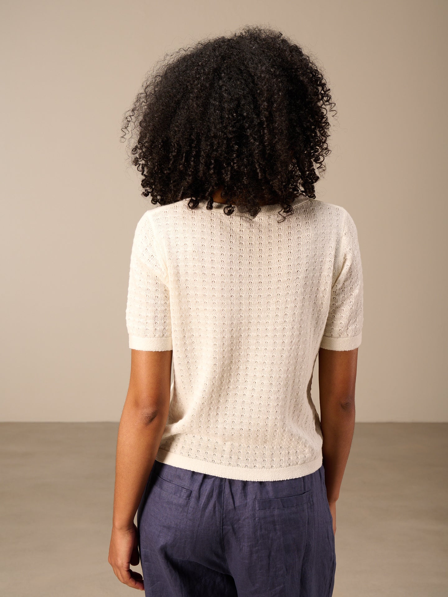 Knitted sweater with pattern