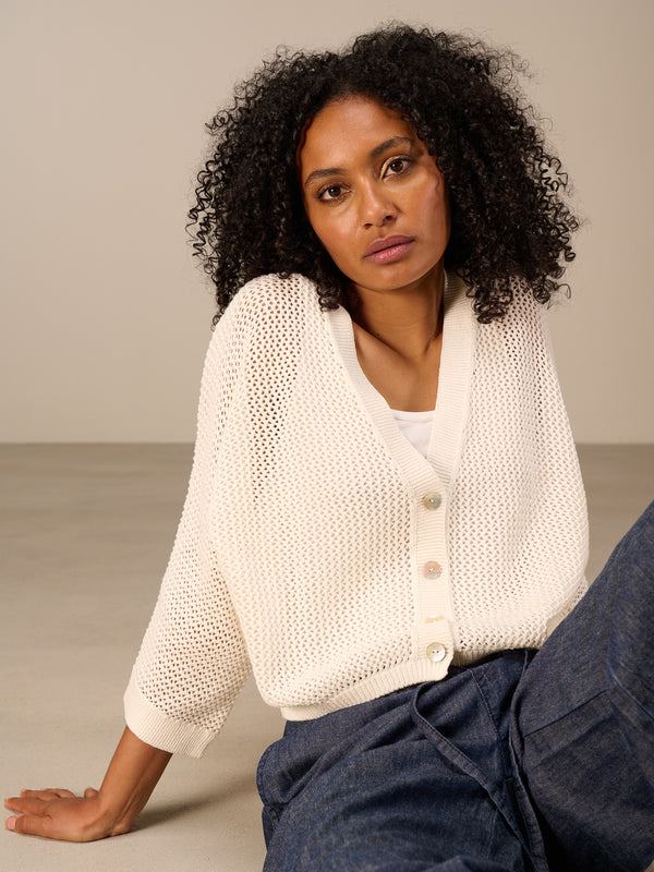 Strickjacke mit Knopfverschluss