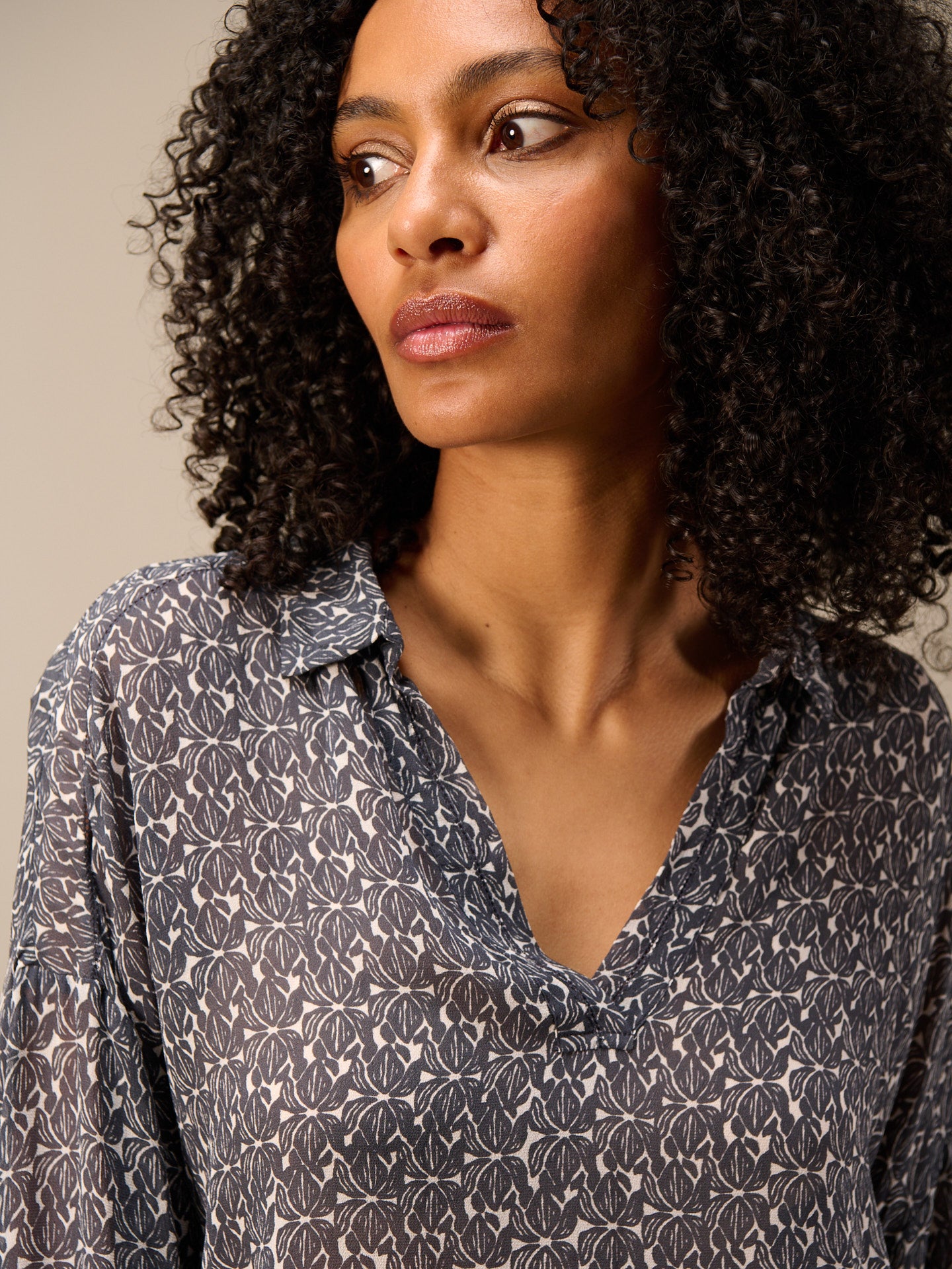 Bluse mit Druck