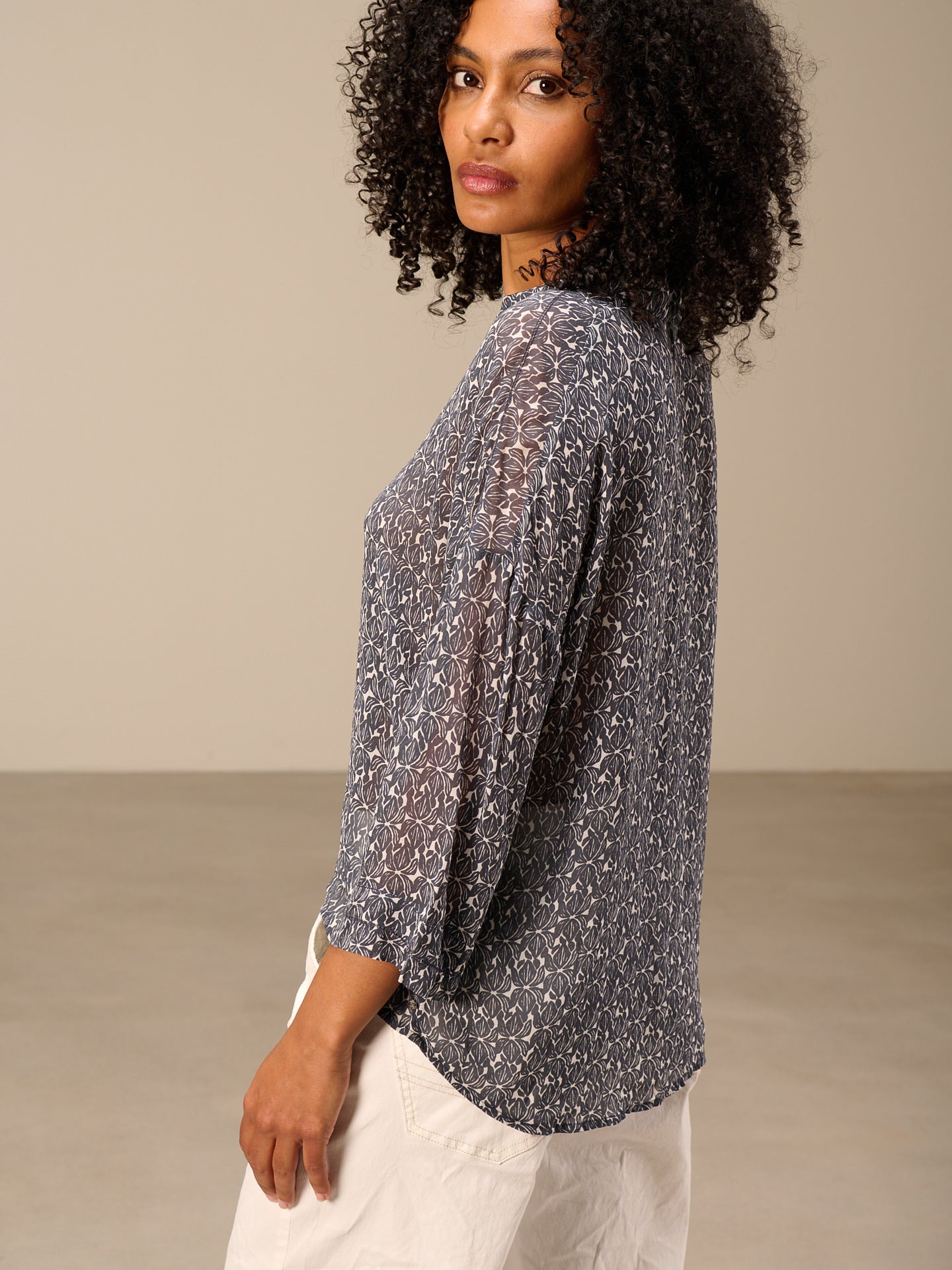 Bluse mit Druck