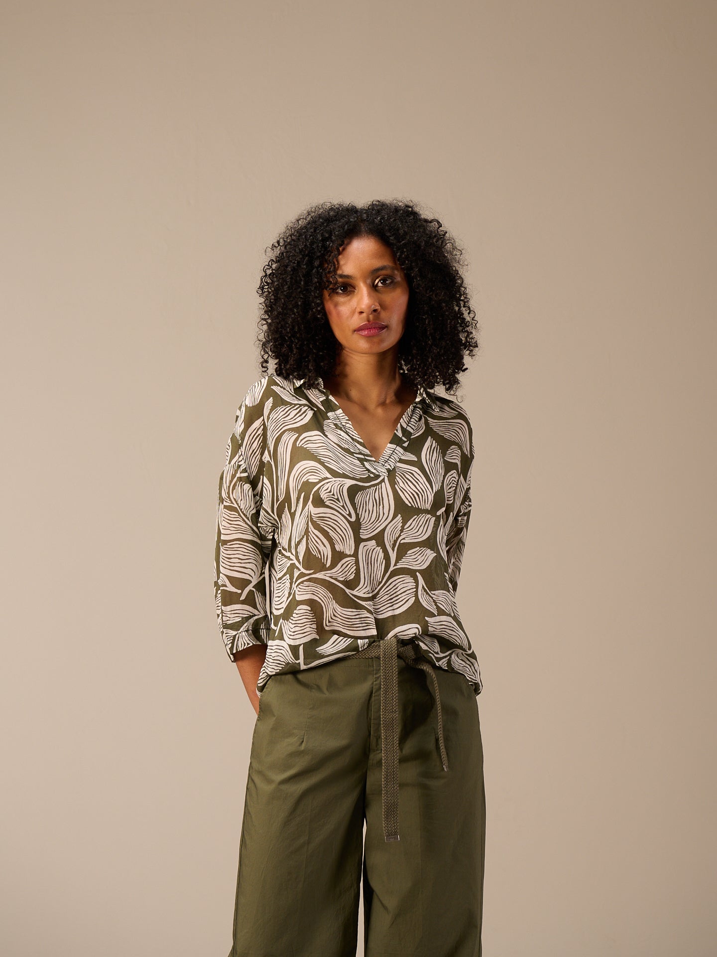 Bluse mit Druck