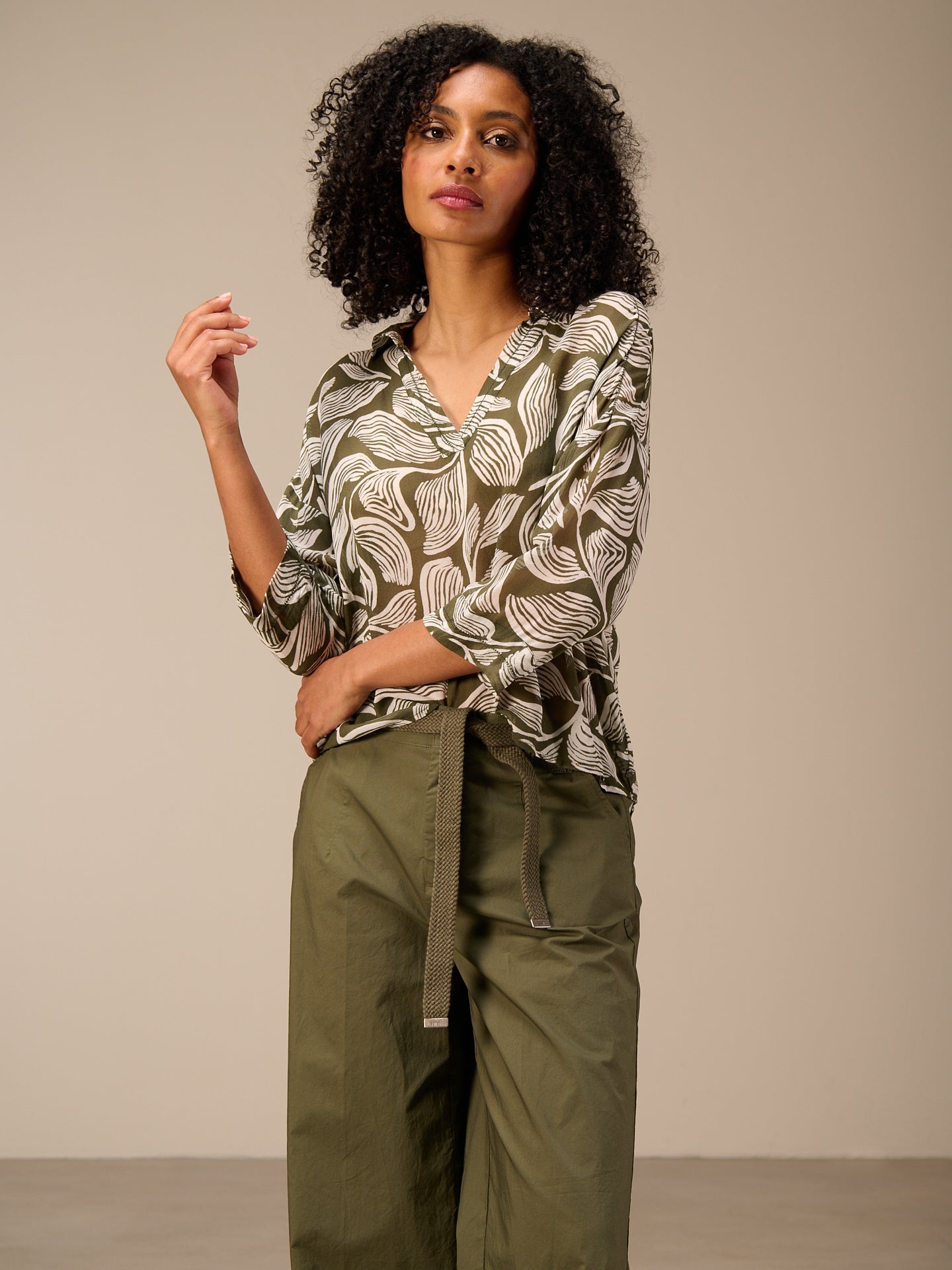 Bluse mit Druck