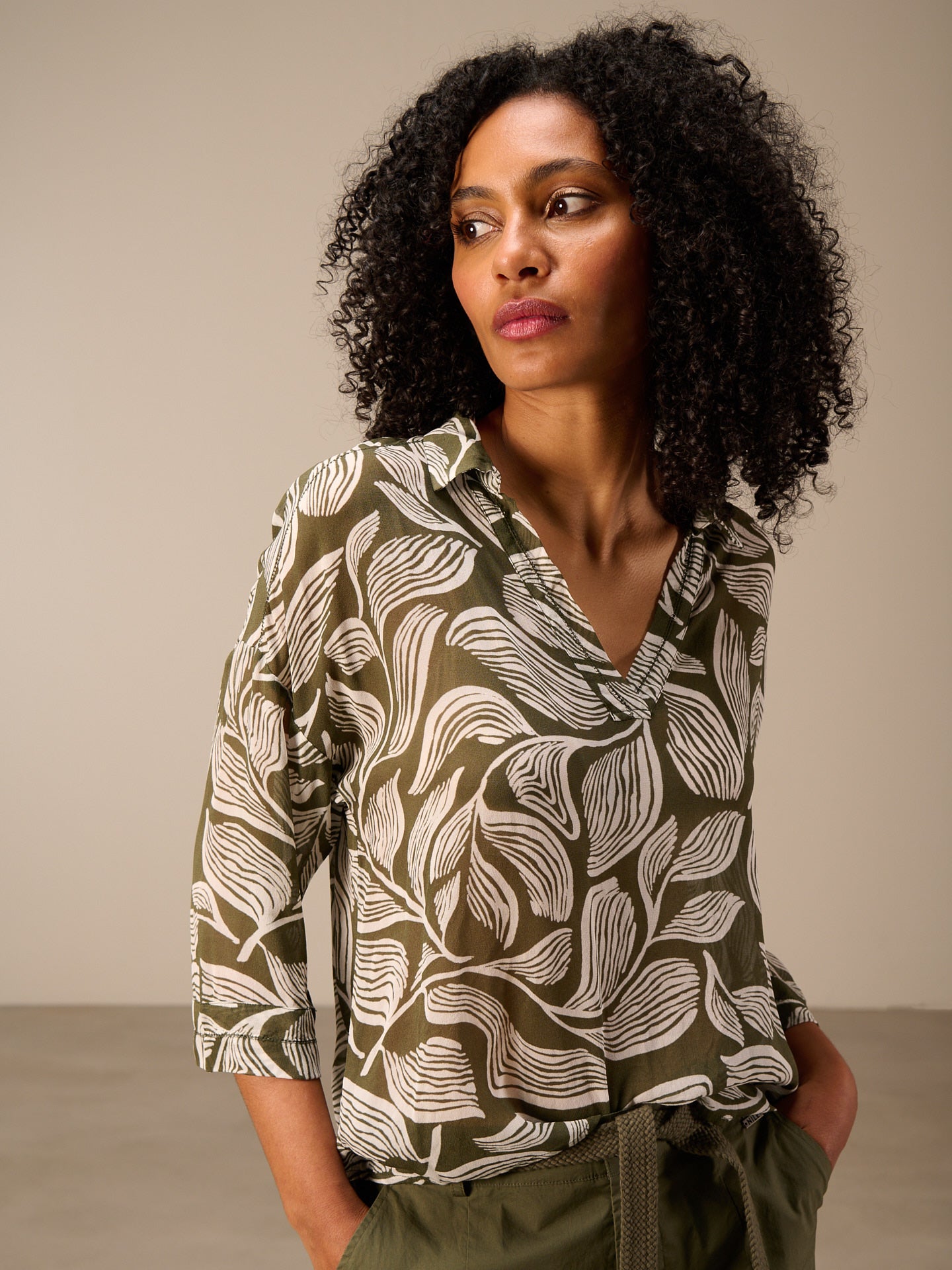 Bluse mit Druck