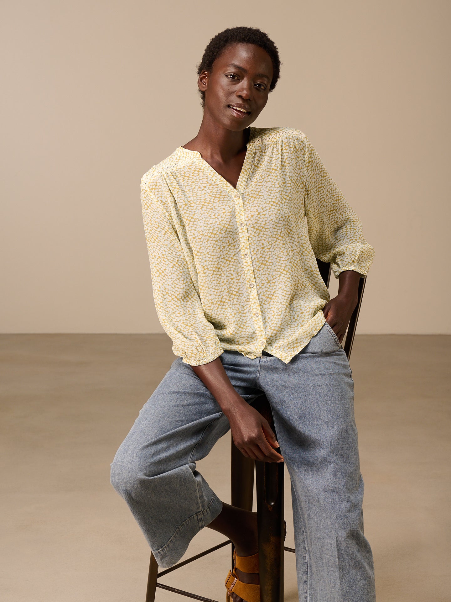 Bluse mit Knopfleiste