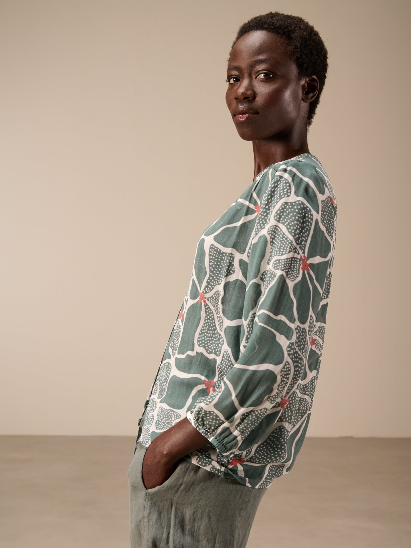Bluse mit Knopfleiste