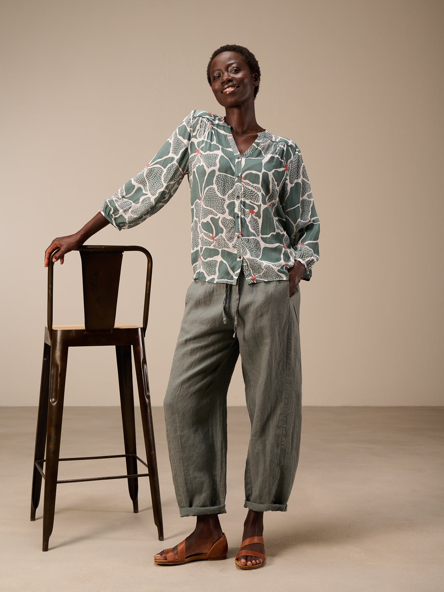 Bluse mit Knopfleiste