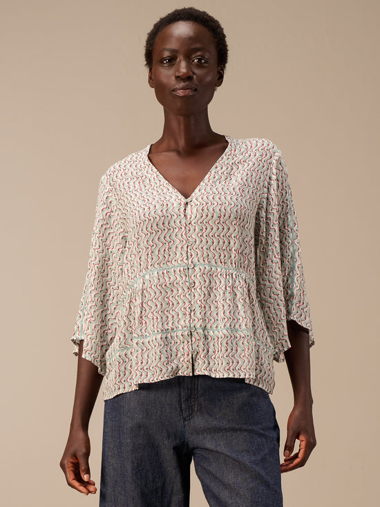 Blusa con pizzo