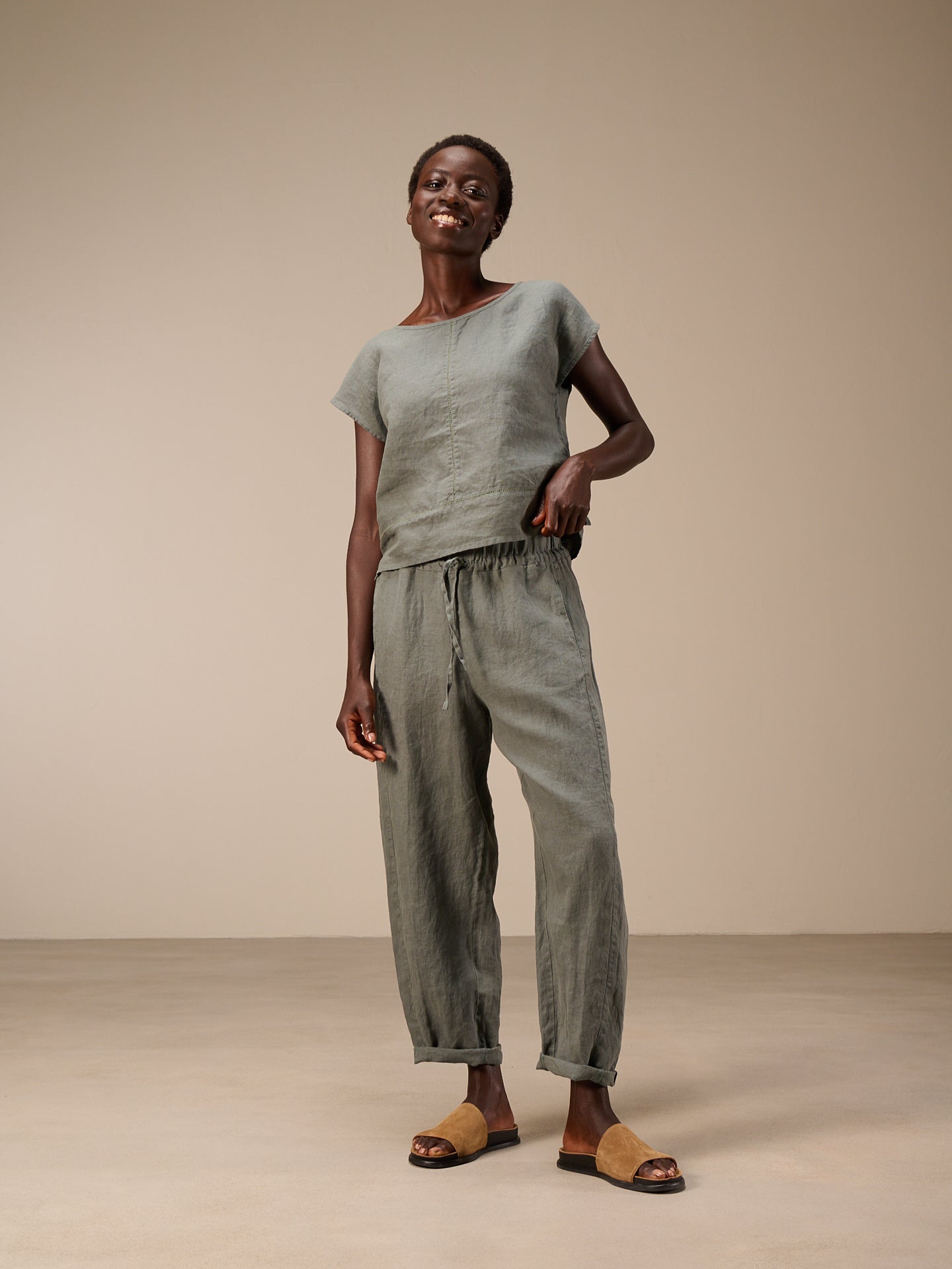 Pantaloni con cintura