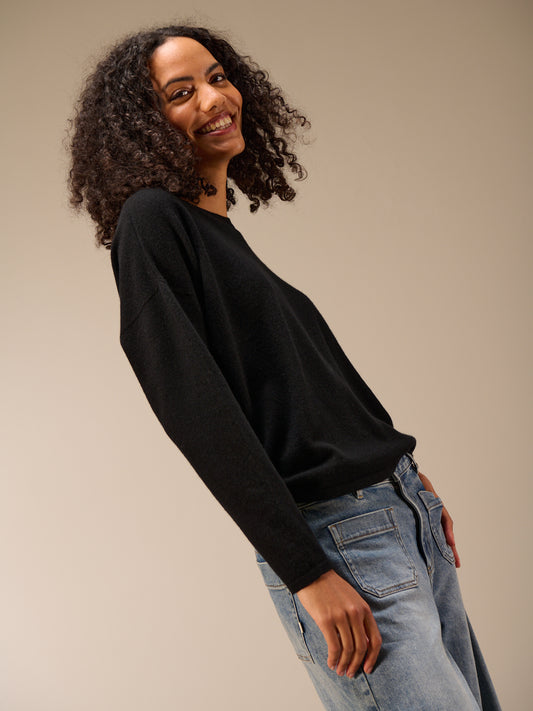 Maglione in maglia misto cachemire