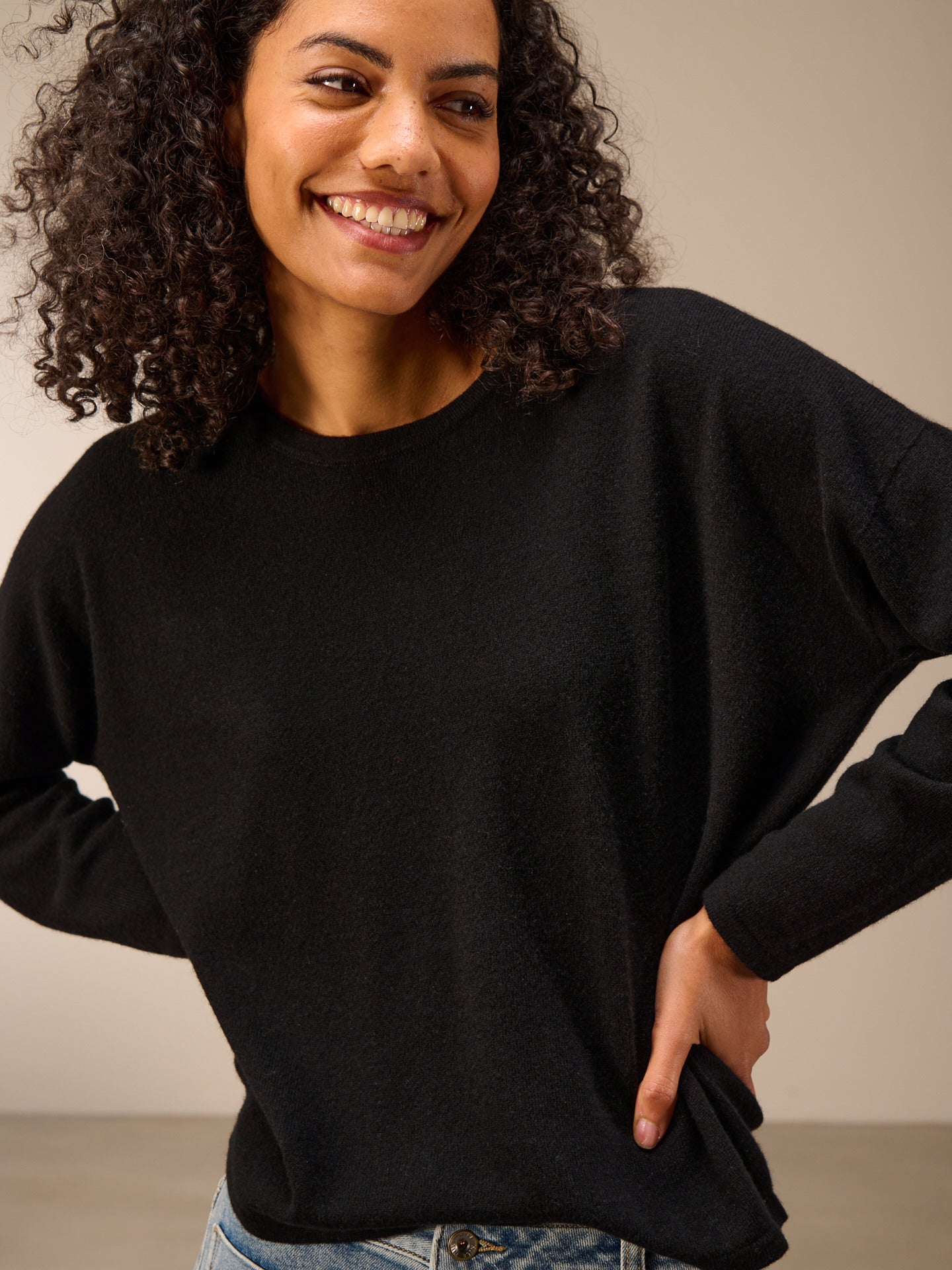 Maglione in maglia misto cachemire