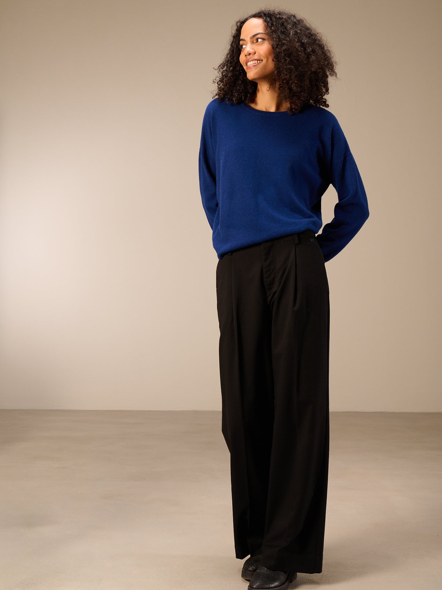 Maglione in maglia misto cachemire