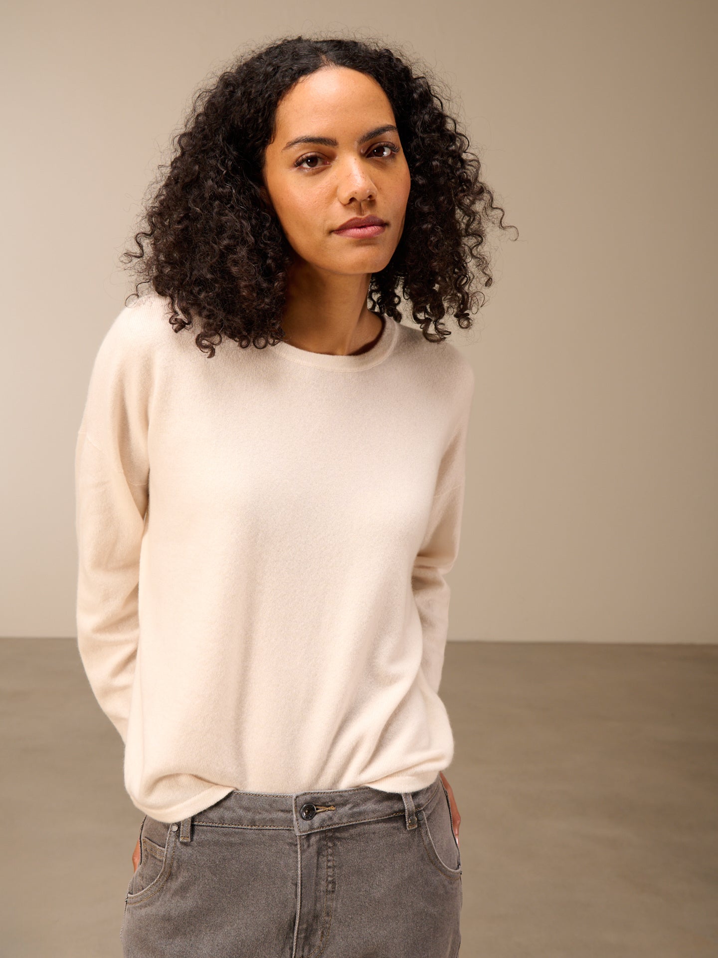 Maglione in maglia misto cachemire