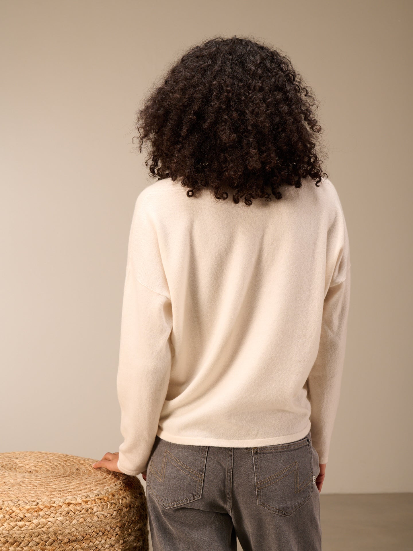 Maglione in maglia misto cachemire