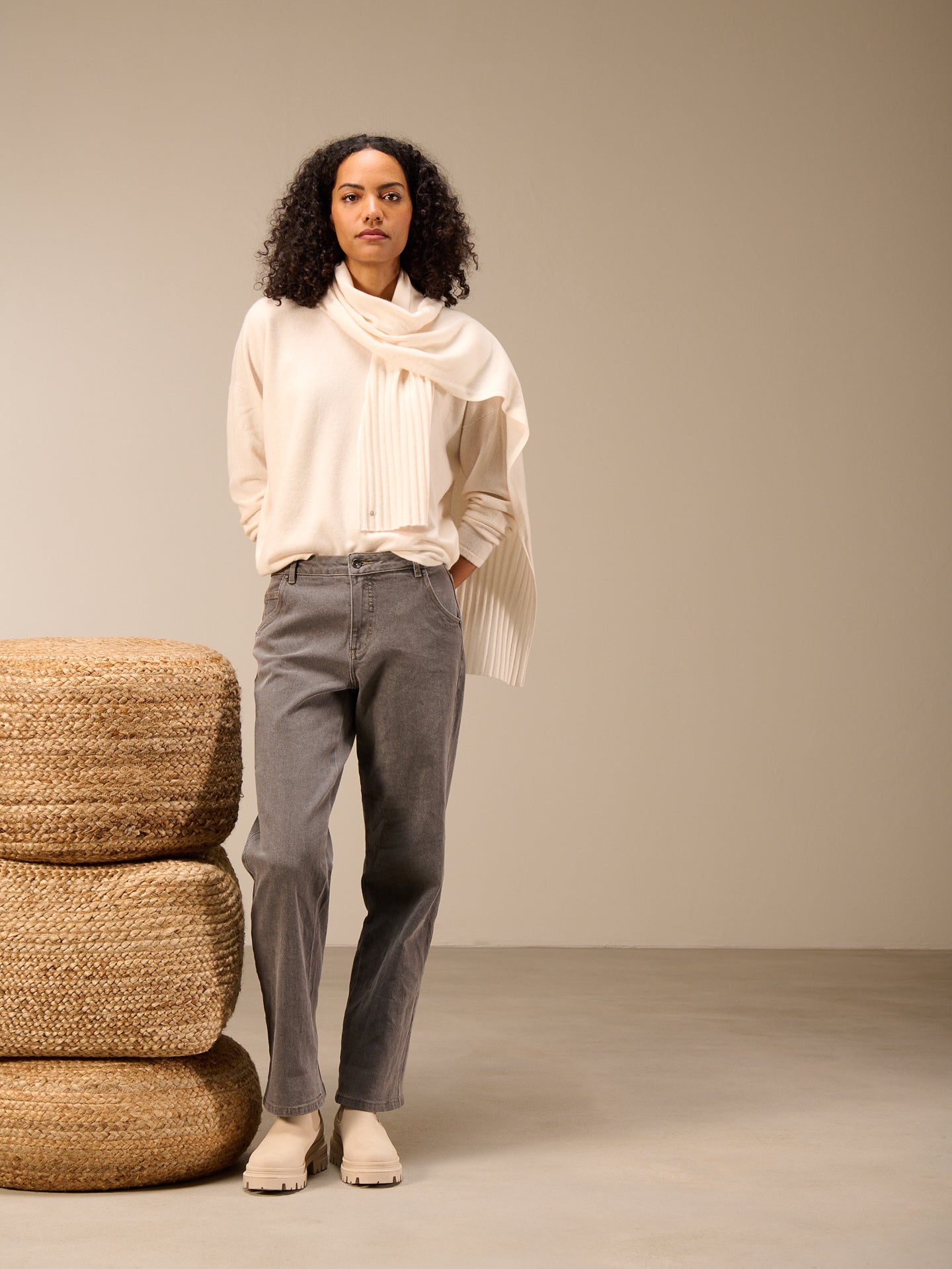 Maglione in maglia misto cachemire