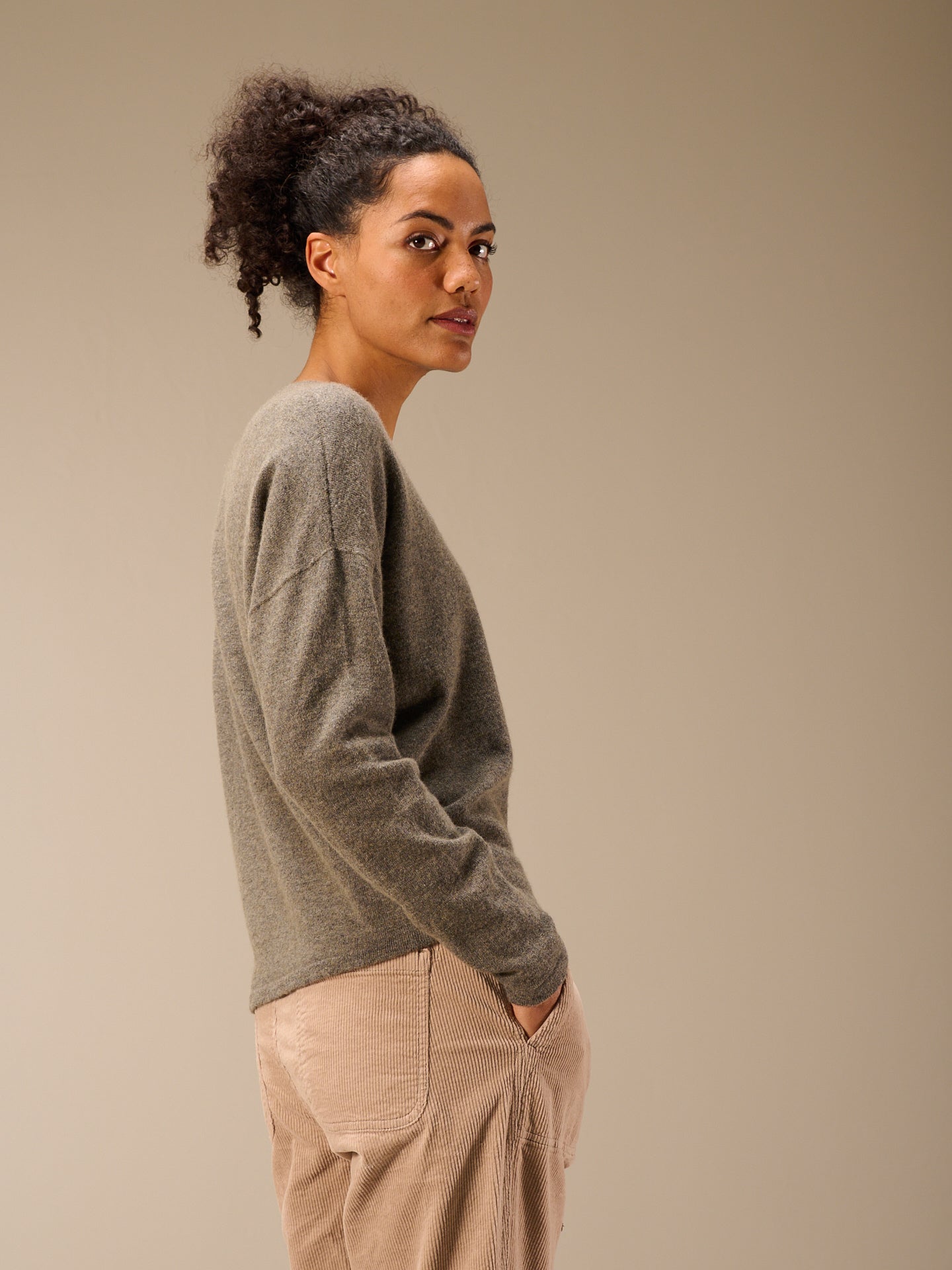 Maglione in maglia misto cachemire