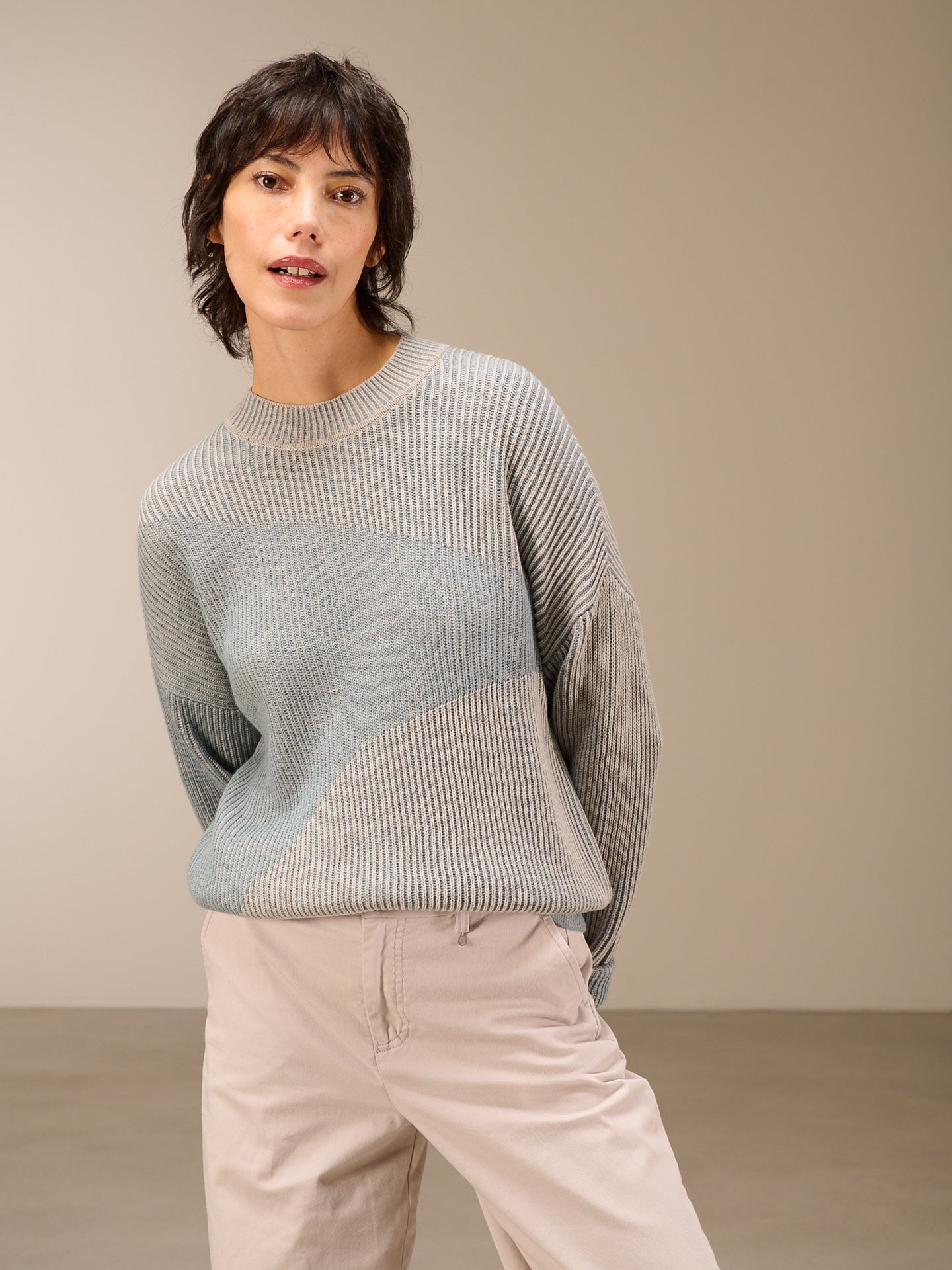 Strickpullover mit Wolle