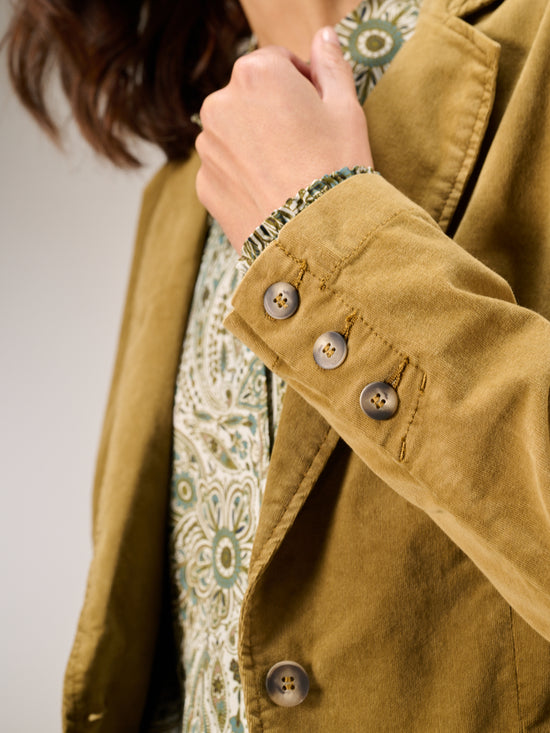 blazer en velours côtelé