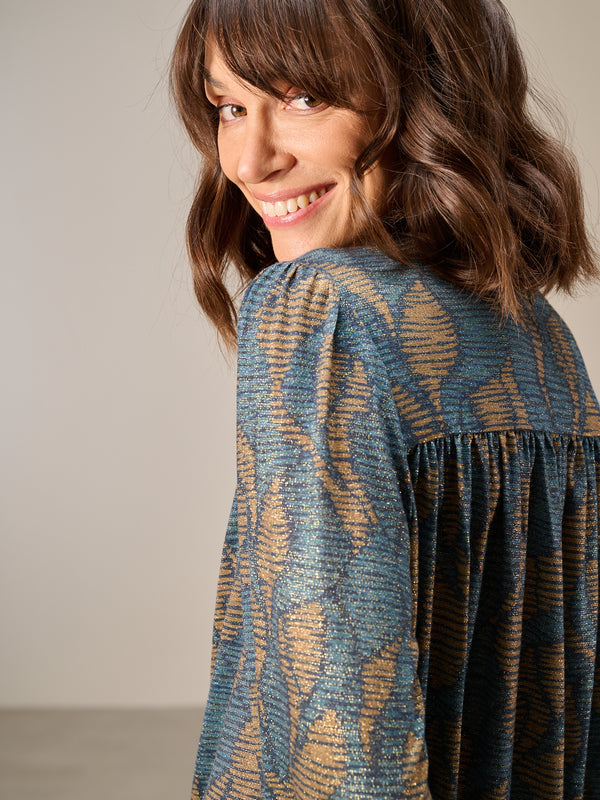 Blusa a maniche lunghe