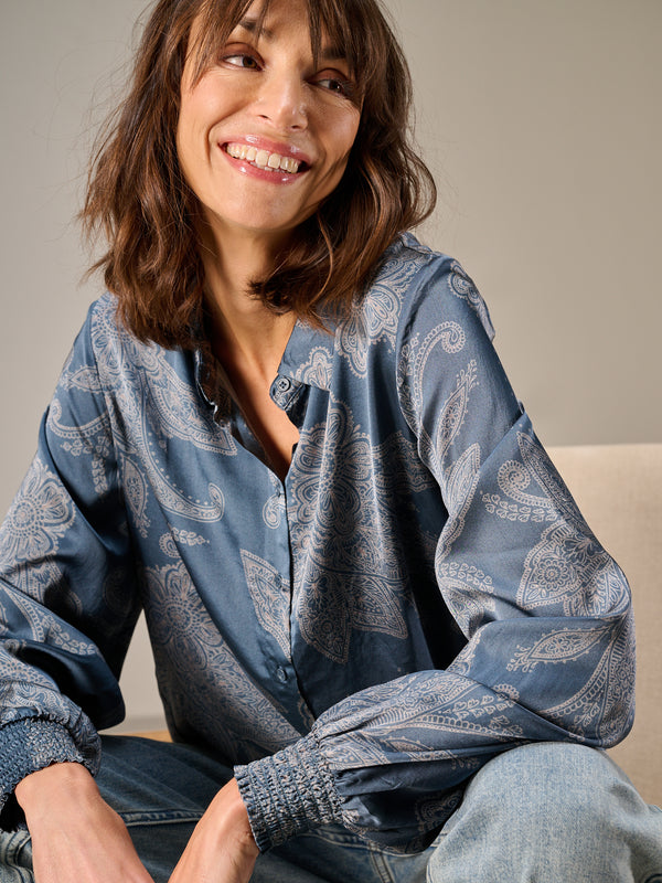 Blusa con stampa