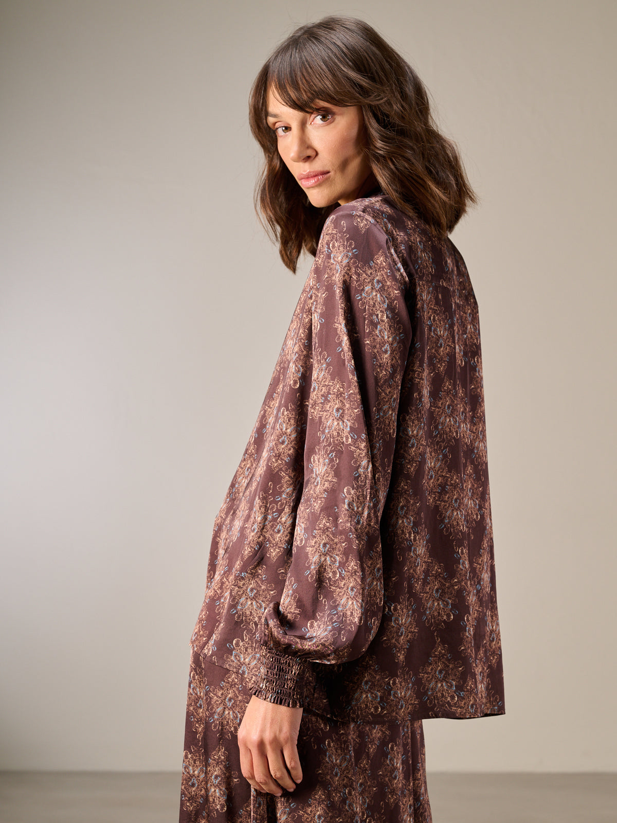 Bluse mit Druck