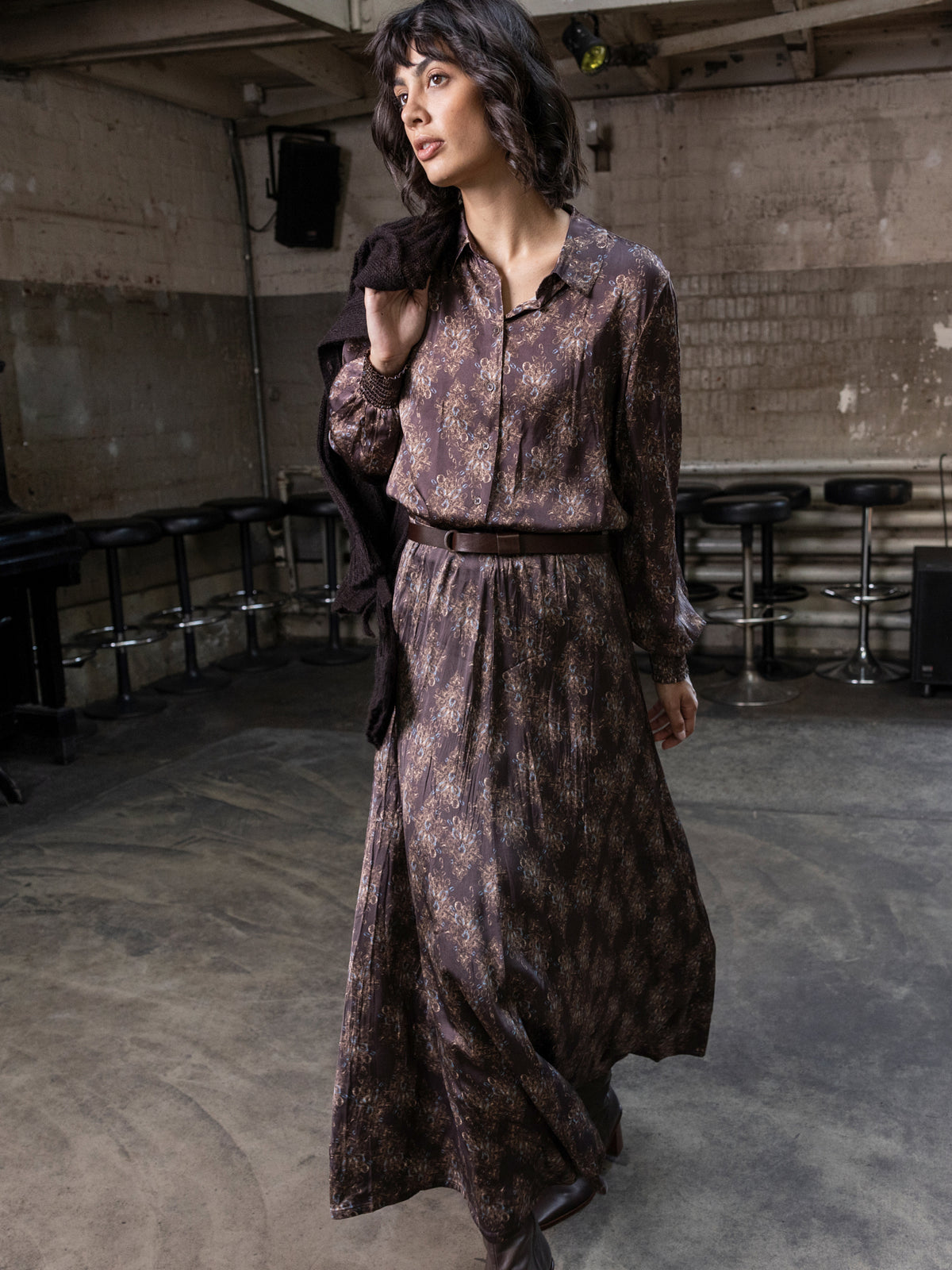 Skirt with elastic waistband