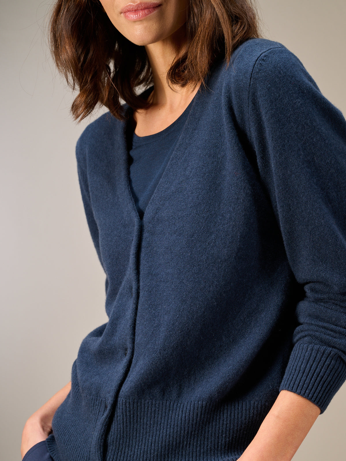 Cardigan with cashmere