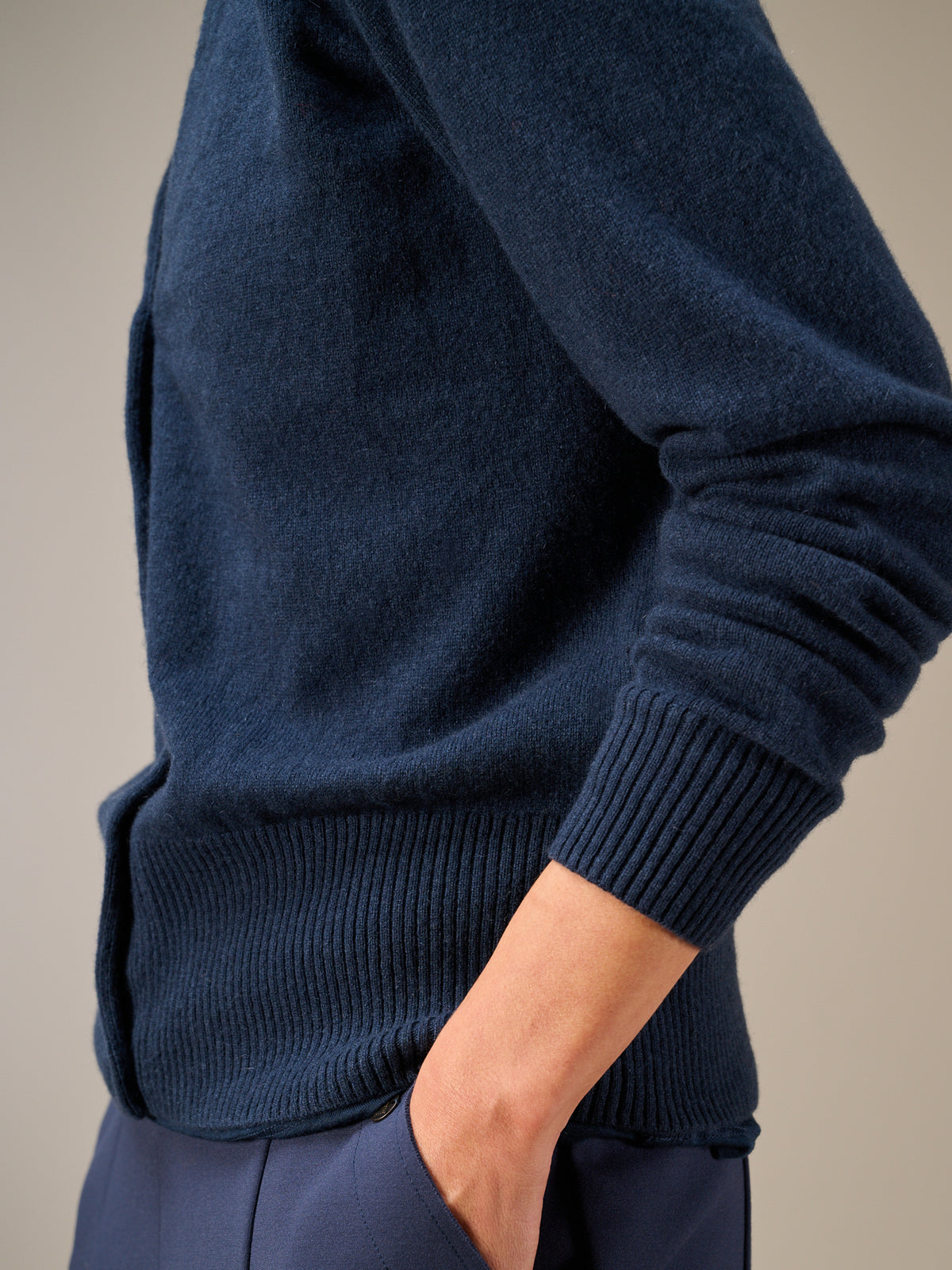 Cardigan with cashmere