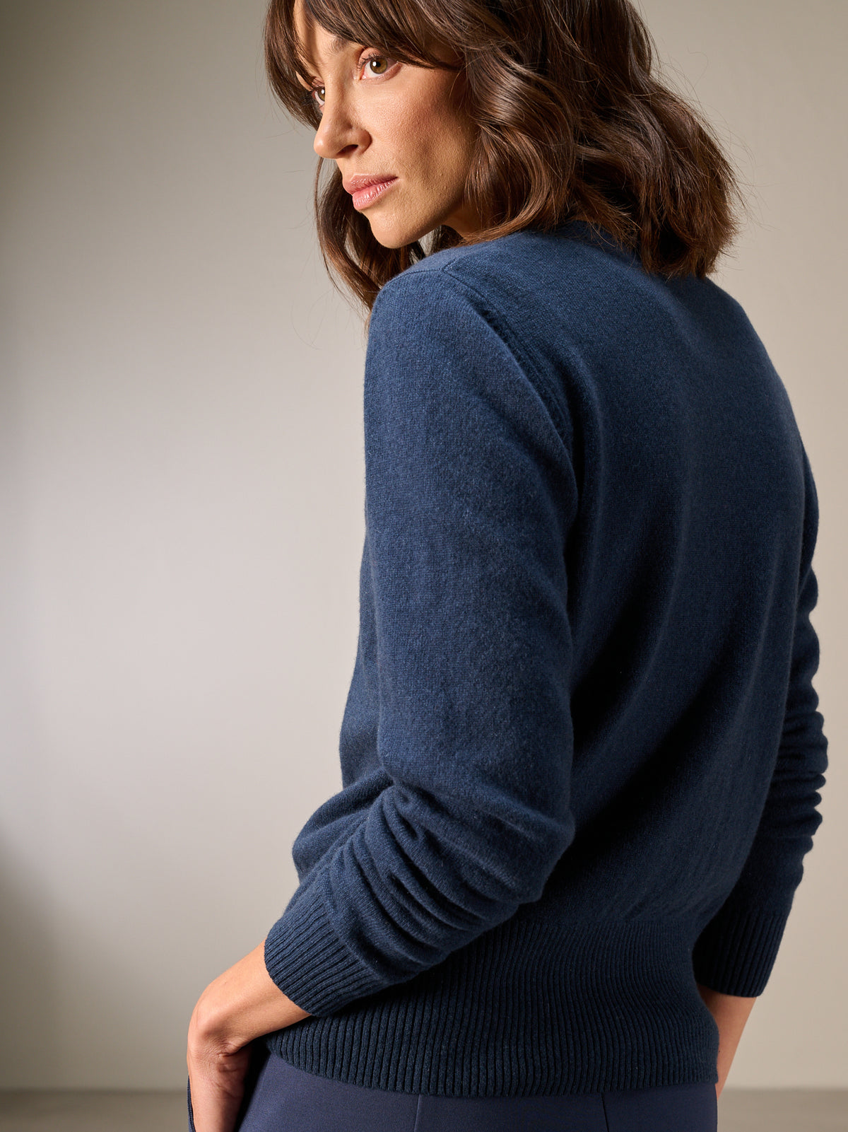Cardigan with cashmere