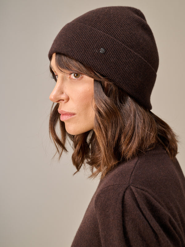 Hat with cashmere