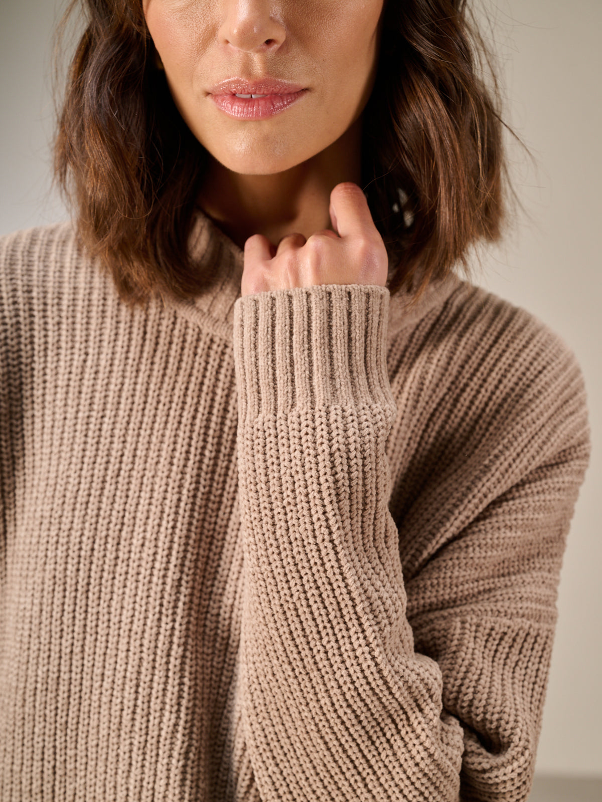 Maglione con collo alto