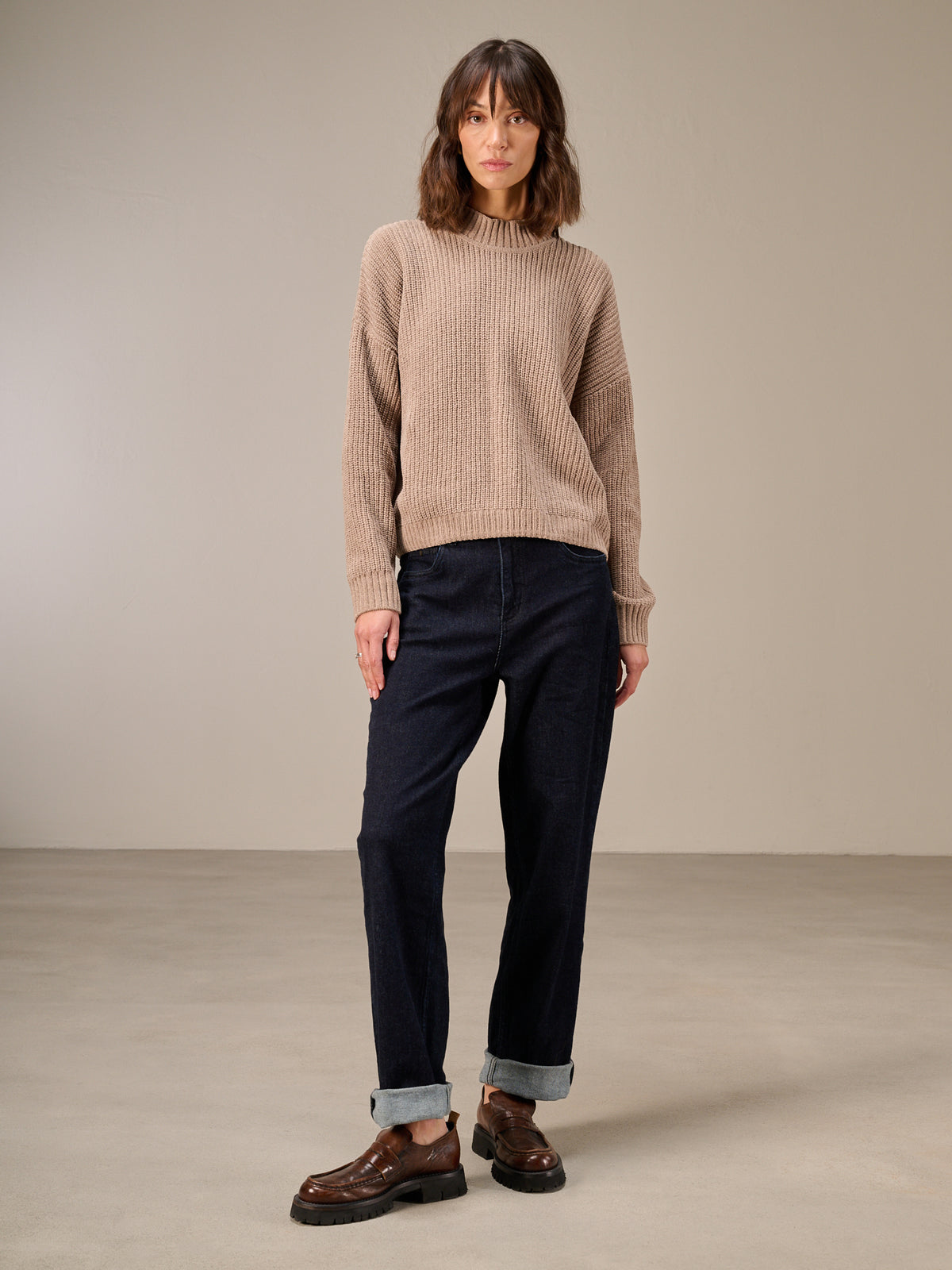Maglione con collo alto