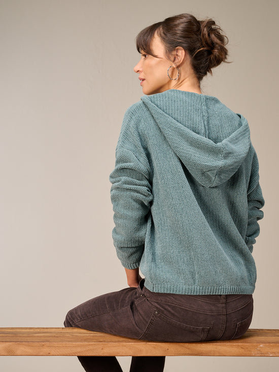 Giacca in maglia con zip