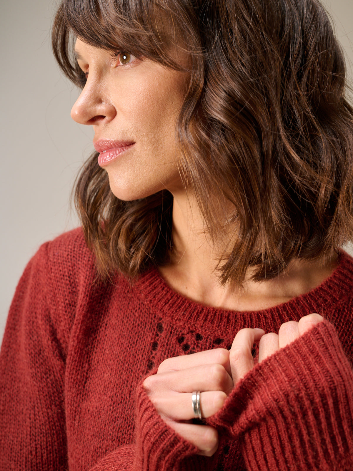 Maglione in maglia con motivo