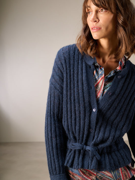Giacca in maglia misto lana
