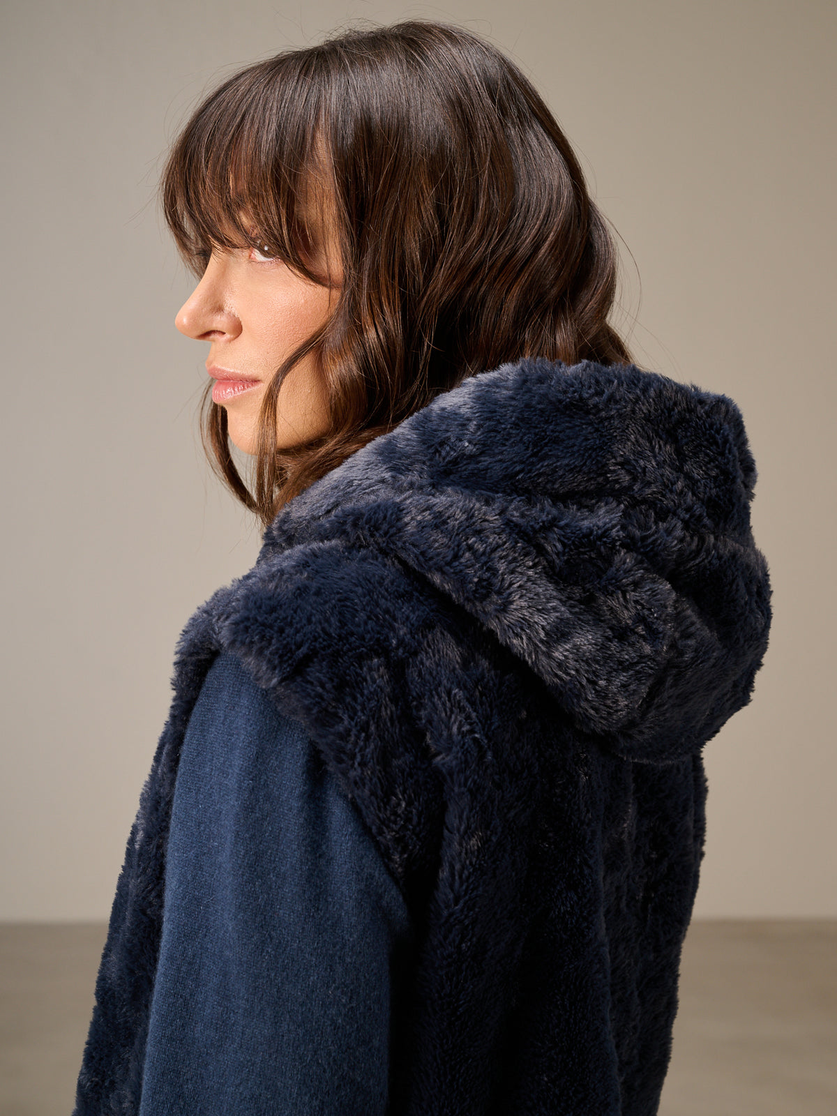 Faux fur vest