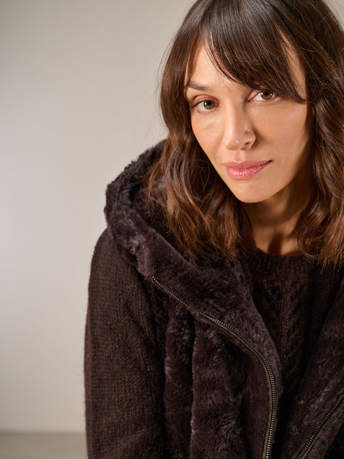 Faux fur vest