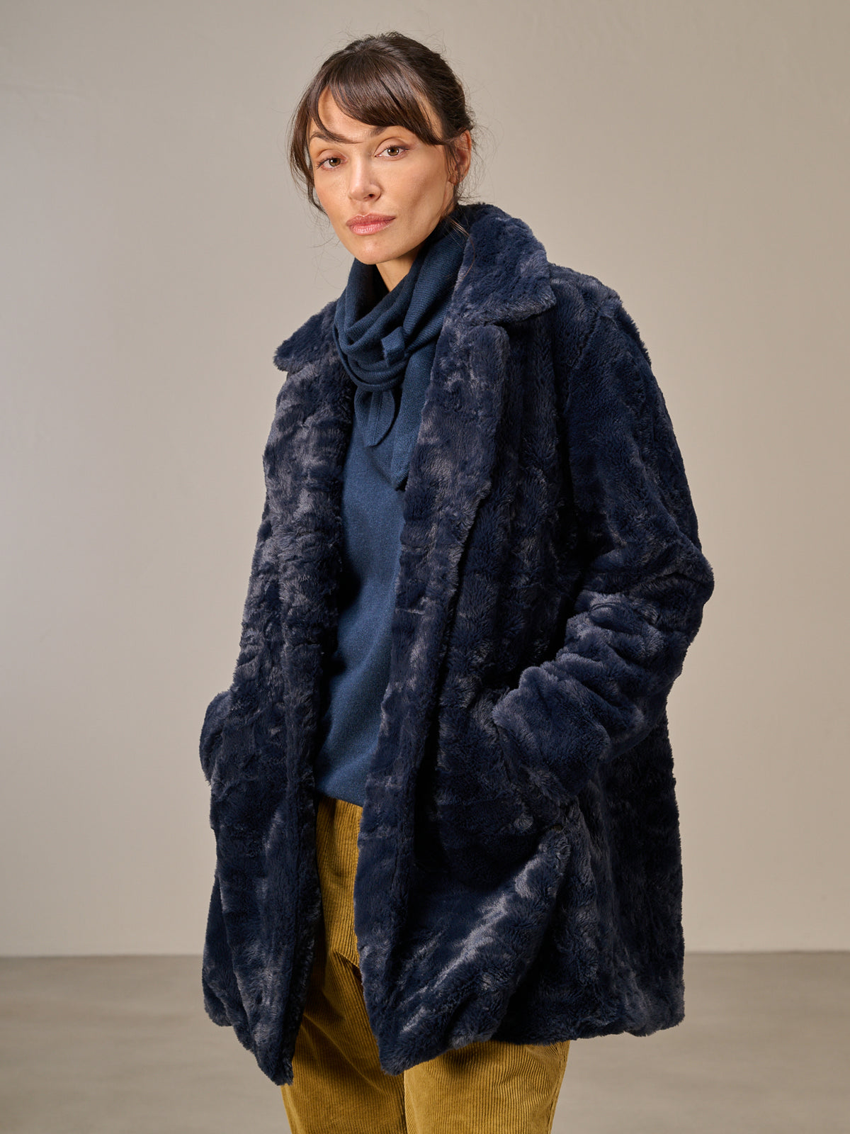 Cappotto in pelliccia sintetica