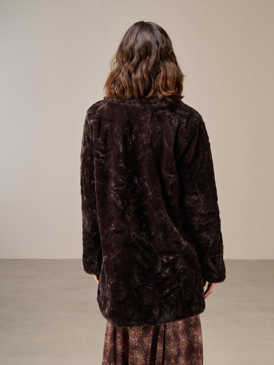 manteau en fausse fourrure