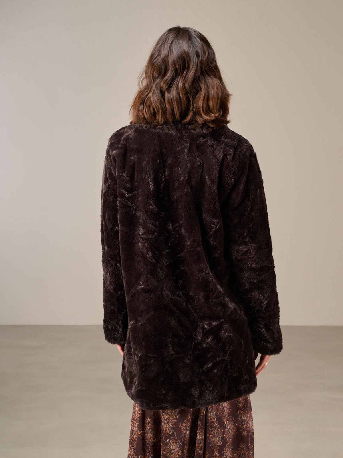 Cappotto in pelliccia sintetica